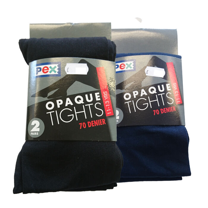 70 DENIER OPAQUE TIGHTS (Navy or Black) Thumbnail
