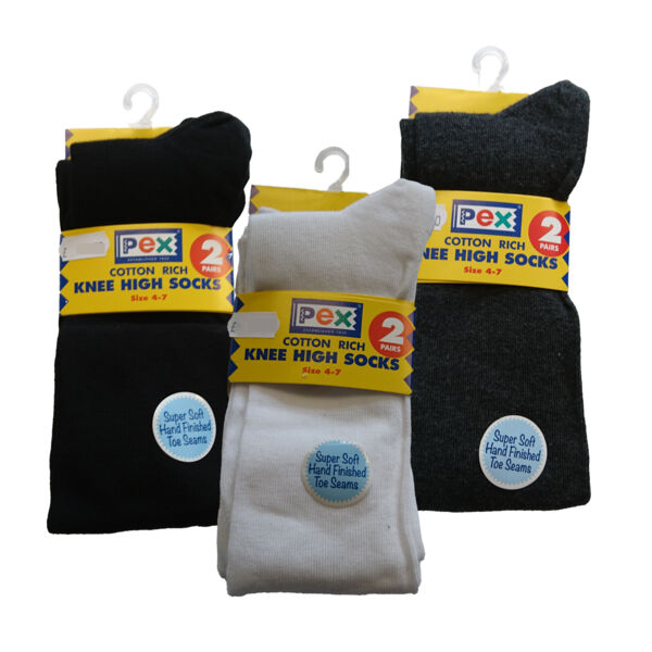 KNEE HIGH SOCKS (3 colours) Thumbnail