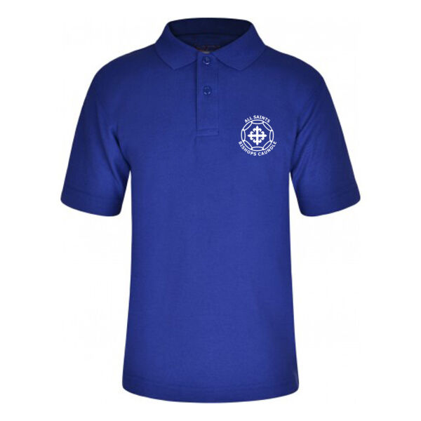 All Saints Blue Polo Shirt Thumbnail